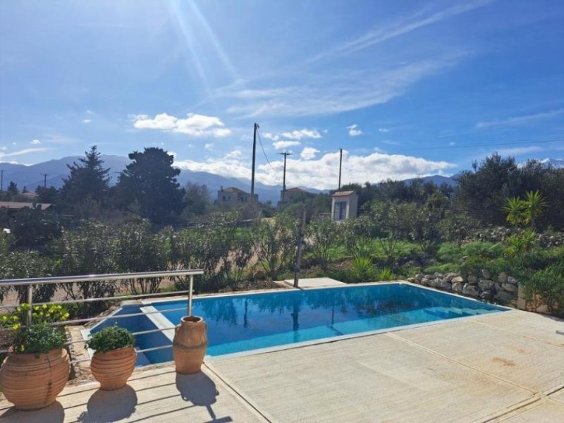 Litsarda Kreta – Modernes Neubauhaus mit privatem Pool und Bergblick Haus kaufen
